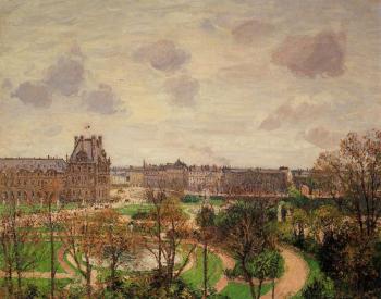 Garden of the Louvre, Morning, Grey Weather